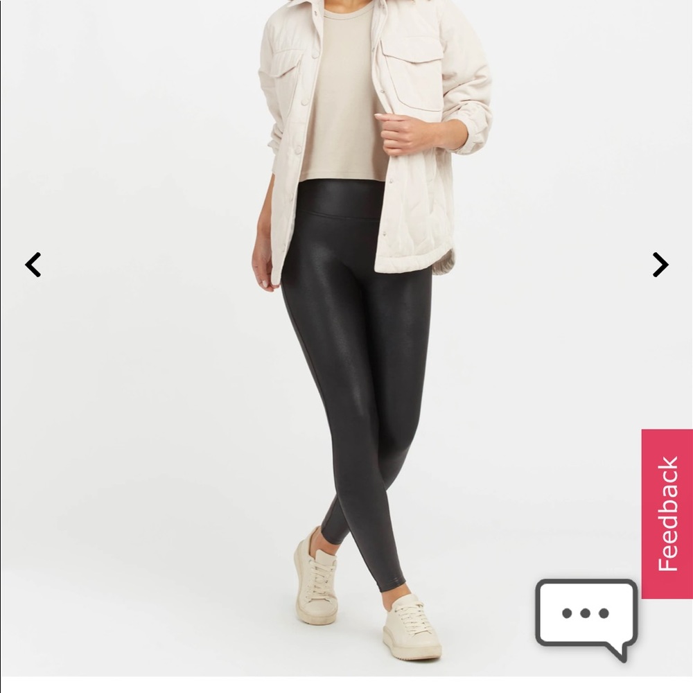SPANX faux leather leggings